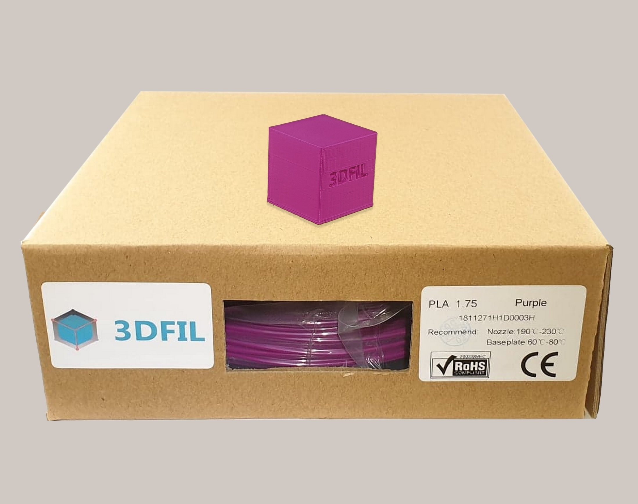 Bobine 1kg PLA Violet - 1.75mm - Fil imprimante 3D pas cher 