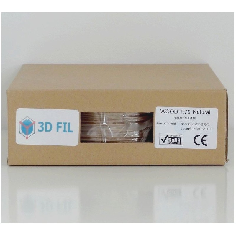 Bobine 1kg BOIS - 1.75mm - Filament WOOD 3D PREMIUM pas cher - 3DFIL