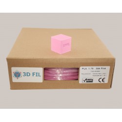 Bobine 1kg PLA Rose (effet soie) - 1.75mm