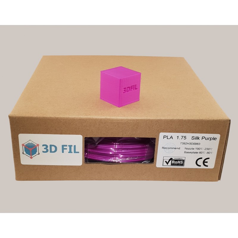 Bobine 1kg PLA Violet (effet soie) - 1.75mm - 3DFIL